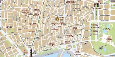 Karte von barcelona Altstadt