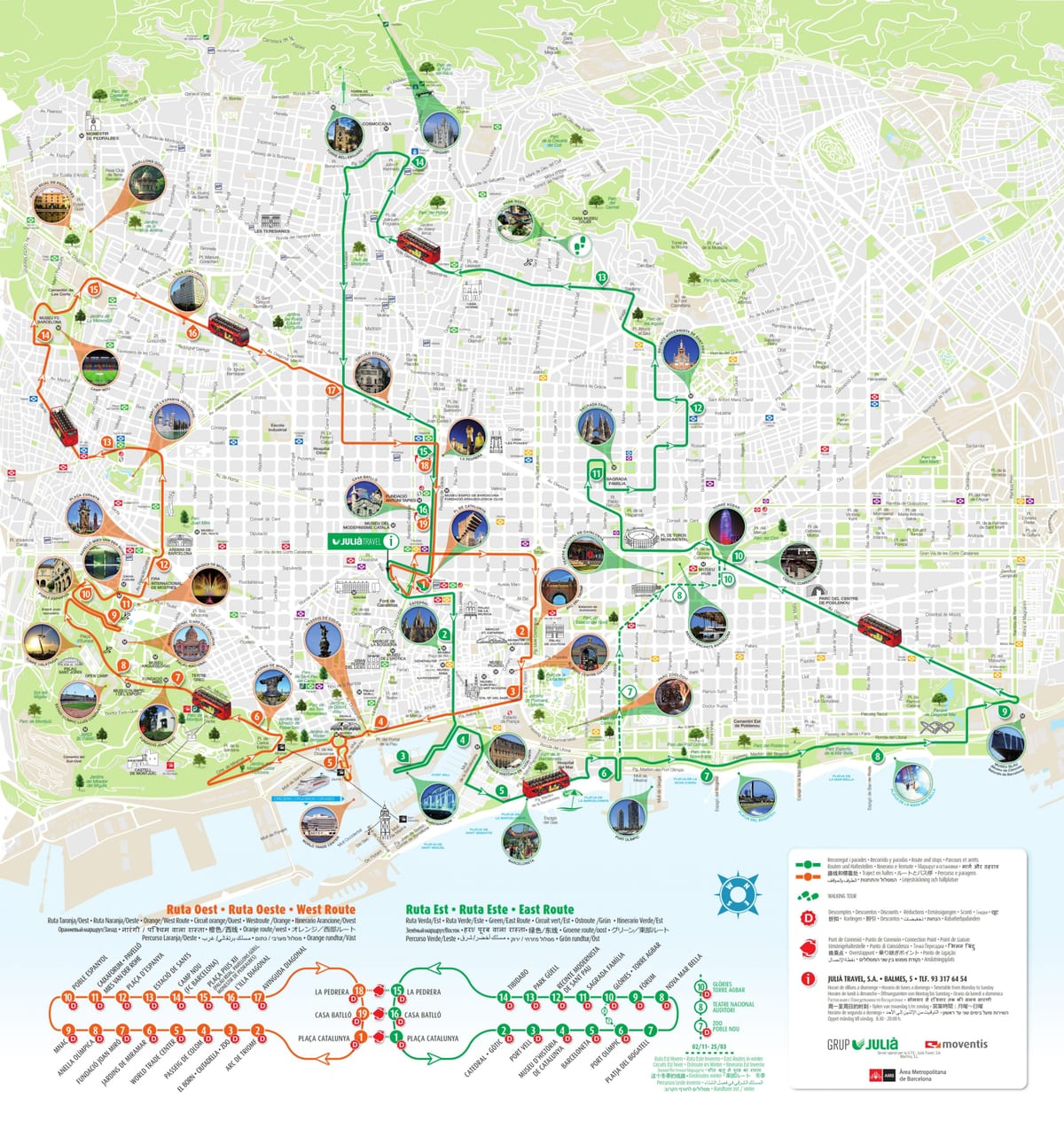 sightseeing barcelona Karte