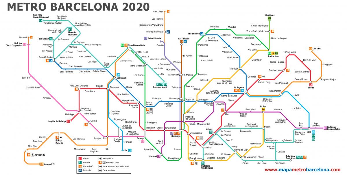 Flughafen barcelona metro map