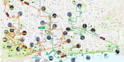 Sightseeing barcelona Karte