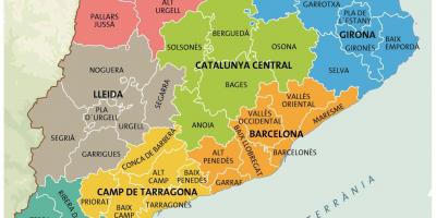 Karte von barcelona-catalunya