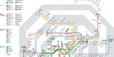 Barcelona-Zug renfe-Karte