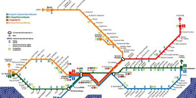 Barcelona-Bahn-Karte, Flughafen